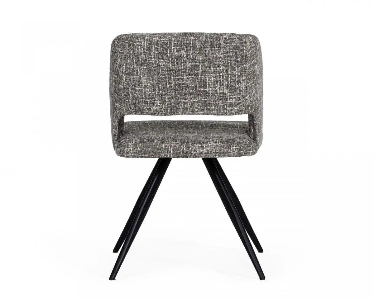 Vig Furniture - Palmer - Modern Grey Fabric Dining Chair (Set Of 2) - Vgewf3207Ac-Gry