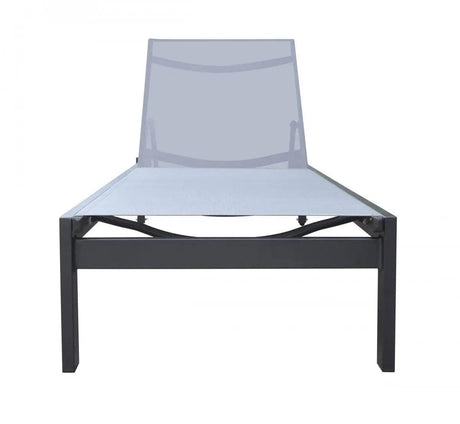 Vig Furniture - Renava Kayak - Modern Charcoal Outdoor Chaise Lounge - Vggeagean-Gry