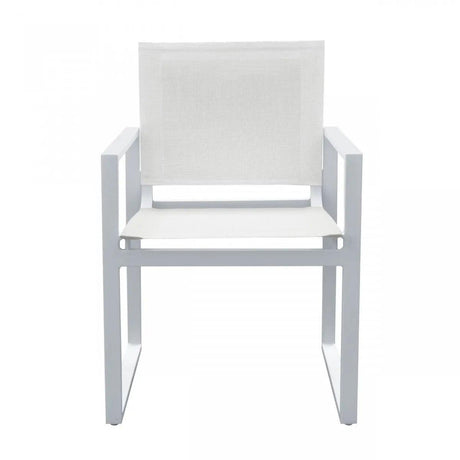 Vig Furniture - Renava Kayak - Modern White Outdoor Dining Armchair (Set Of 2) - Vggerhagean-Wht