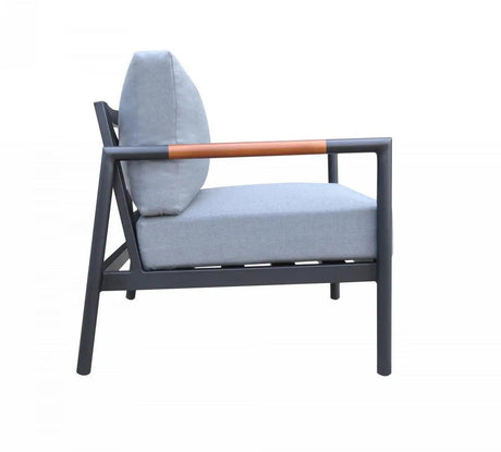 Vig Furniture - Renava Kiowa - Modern Outdoor Grey & Black Sofa Set - Vgge-Brize