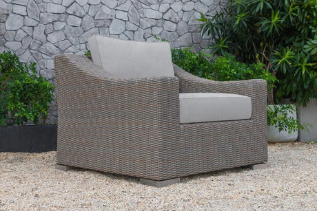 Vig Furniture - Renava Palisades Outdoor Beige Wicker Sofa Set - Vgatrasf-125-Bge