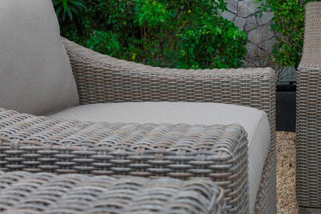 Vig Furniture - Renava Palisades Outdoor Beige Wicker Sofa Set - Vgatrasf-125-Bge