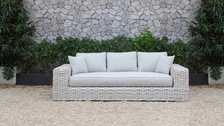 Vig Furniture - Renava Portugal 4 Piece Outdoor Grey Wicker Sofa Set - Vgatrasf-178-Gry-Set