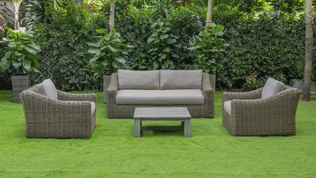 Vig Furniture - Renava Sapelo Outdoor Beige Wicker Sofa Set - Vgatrasf-125-8Mm