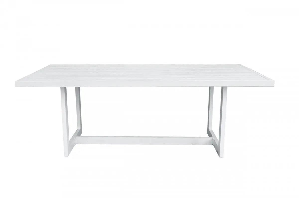 Vig Furniture - Renava Wake - Modern White Outdoor Dining Table - Vggemontalk-Ch-Wht-1