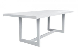 Vig Furniture - Renava Wake - Modern White Outdoor Dining Table - Vggemontalk-Ch-Wht-1