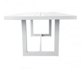 Vig Furniture - Renava Wake - Modern White Outdoor Dining Table - Vggemontalk-Ch-Wht-1