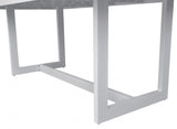 Vig Furniture - Renava Wake - Modern White Outdoor Dining Table - Vggemontalk-Ch-Wht-1