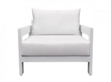 Vig Furniture - Renava Wake - Modern White Outdoor Lounge Chair - Vggemontalk-Wht-Ch