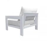 Vig Furniture - Renava Wake - Modern White Outdoor Lounge Chair - Vggemontalk-Wht-Ch