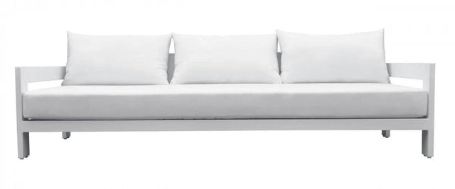 Vig Furniture - Renava Wake - Modern White Outdoor Sofa - Vggemontalk-Wht-S