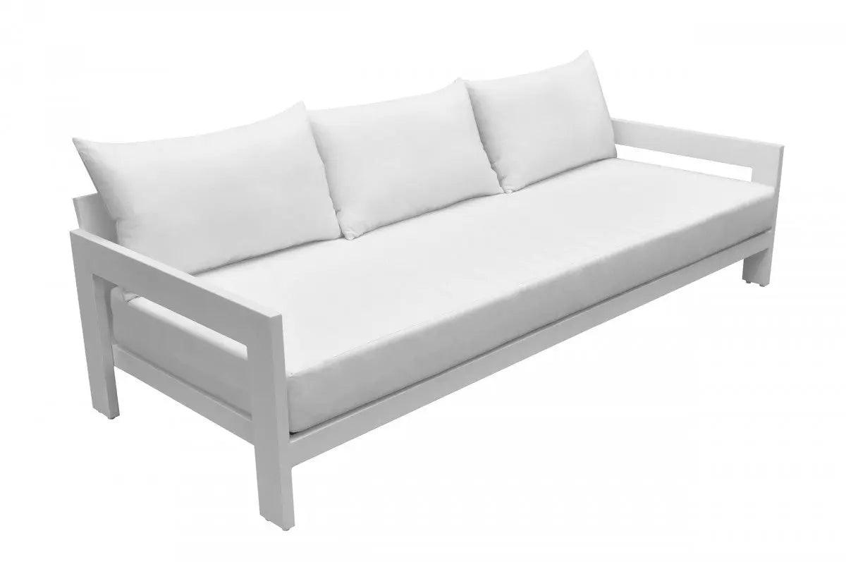 Vig Furniture - Renava Wake - Modern White Outdoor Sofa - Vggemontalk-Wht-S