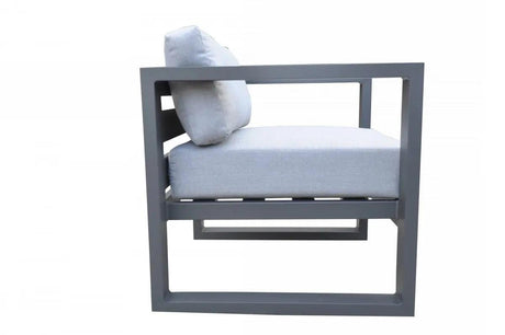 Vig Furniture - Renava Weber - Modern Outdoor Grey & Black Sofa Set - Vgge-Aegean