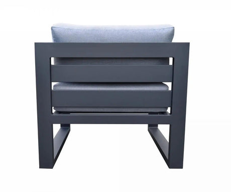 Vig Furniture - Renava Weber - Modern Outdoor Grey & Black Sofa Set - Vgge-Aegean