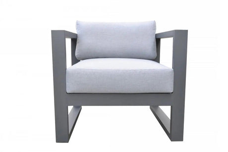 Vig Furniture - Renava Weber - Modern Outdoor Grey & Black Sofa Set - Vgge-Aegean