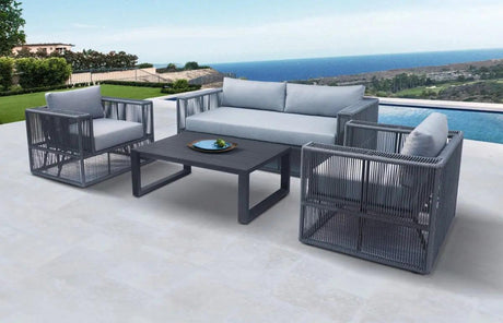 Vig Furniture - Renava Whimsey - Modern Outdoor Light Grey & Dark Grey Sofa Set - Vgge-Marge