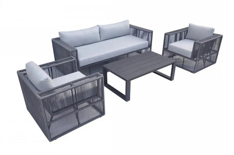 Vig Furniture - Renava Whimsey - Modern Outdoor Light Grey & Dark Grey Sofa Set - Vgge-Marge