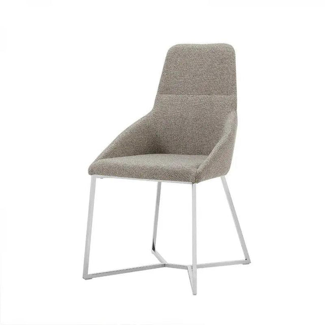 Vig Furniture - Stark Modern Light Grey Fabric Dining Chair (Set Of 2) - Vgewf3209Aa