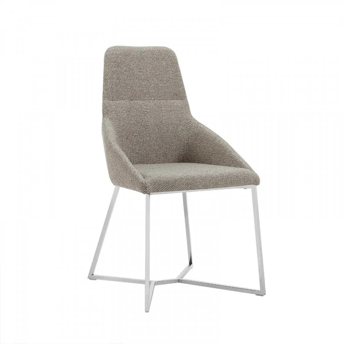 Vig Furniture - Stark Modern Light Grey Fabric Dining Chair (Set Of 2) - Vgewf3209Aa