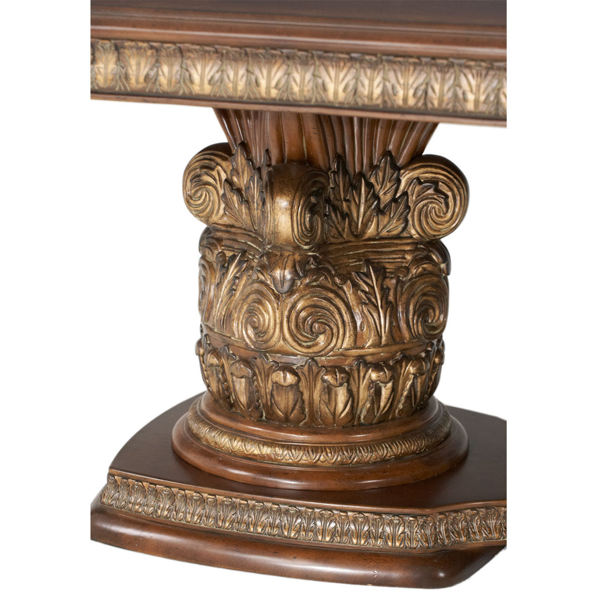 Villa Valencia 13-Piece Rectangular Dining Table Set Classic Chestnut — AICO Furniture - Home Elegance USA