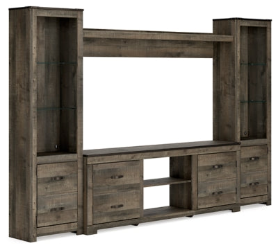 Ashley Brown Trinell W446W13 4-Piece Entertainment Center