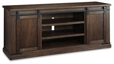 Ashley Rustic Brown Budmore Extra Large TV Stand