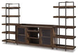 Ashley Brown/Gunmetal Starmore W633W1 3 - Piece Entertainment Center | Home Elegance USA
