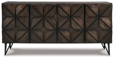 Ashley Dark Brown Chasinfield Extra Large TV Stand