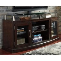 Ashley Dark Brown Chanceen W757W3 60" TV Stand with Electric Fireplace - W757W3 - Home Elegance USA - 2