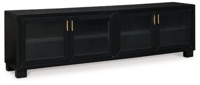 Ashley Black Winbardi Extra Large TV Stand - W786 - 78 - Home Elegance USA - 1