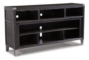Ashley Gray Todoe LG TV Stand w/Fireplace Option | Home Elegance USA