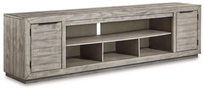 Ashley Gray Naydell XL TV Stand w/Fireplace Option - W996 - 78 - Home Elegance USA - 1