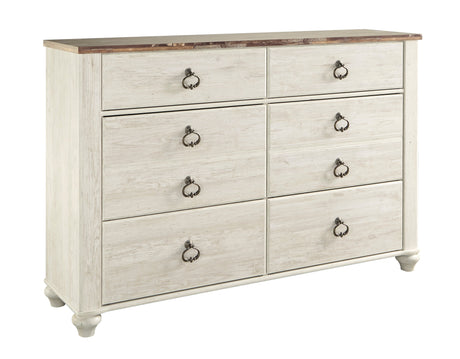 Willowton Casual Dresser in Two-tone Color by Ashley Furniture Ashley Furniture