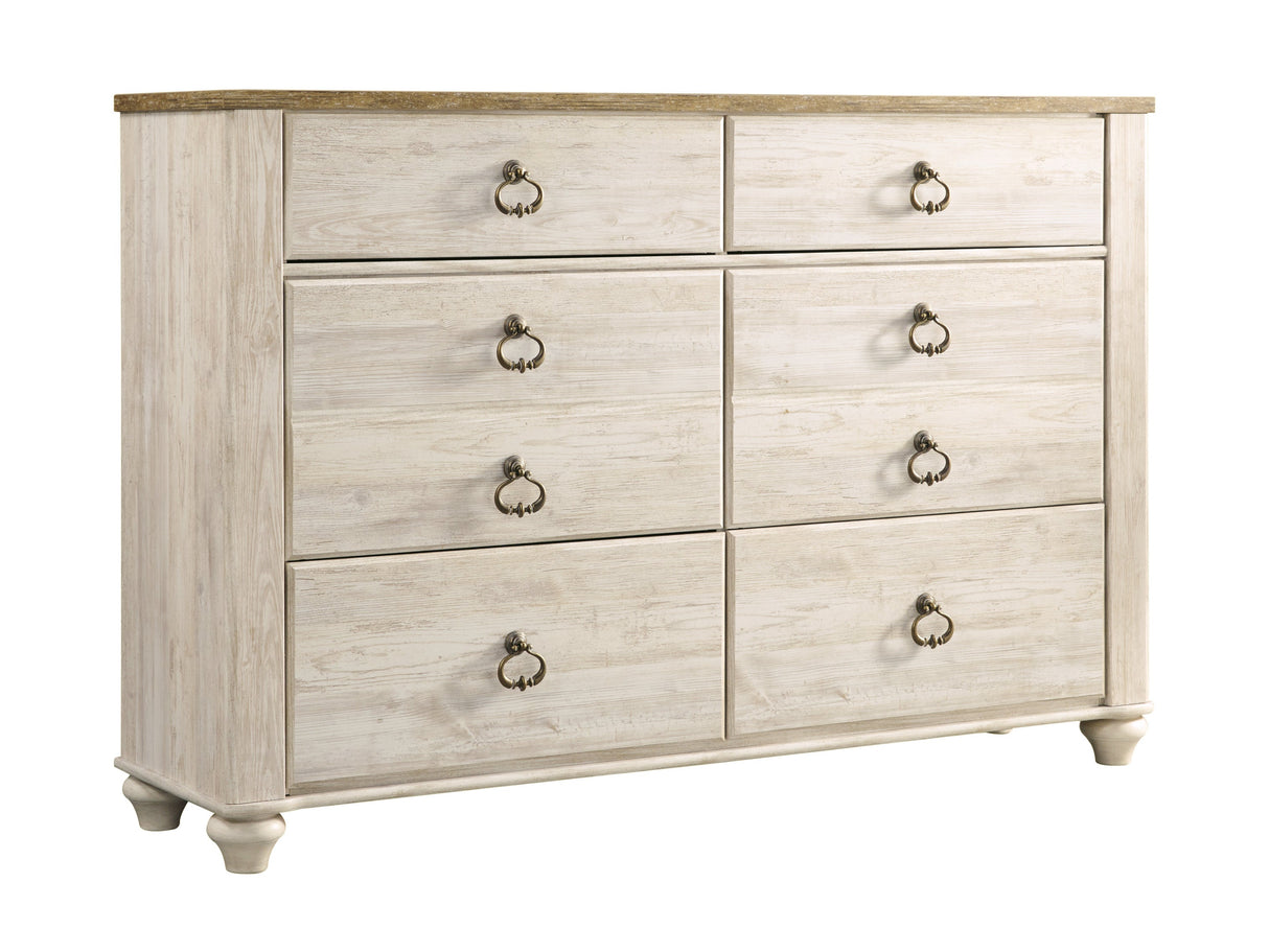Willowton Casual Youth Dresser in Whitewash by Ashley Furniture Ashley Furniture