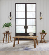 Windovi Rustic Occasional Table Set in light Brown by Ashley Furniture Ashley Furniture