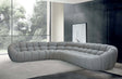 Yolonda - Modern Light Grey Curved Sectional Sofa - sold by Home Elegance USA