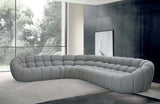 Yolonda - Modern Light Grey Curved Sectional Sofa - Vig Furniture