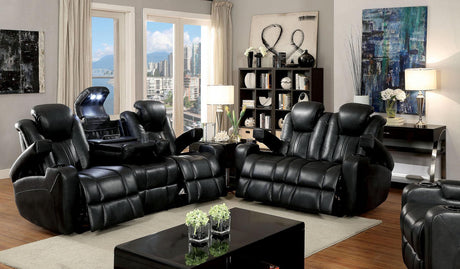 Zaurak Contemporary Double Reclining Power Sofa by Furniture of America