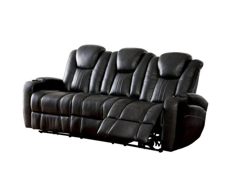 Zaurak Contemporary Double Reclining Power Sofa by Furniture of America