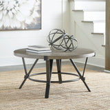 Zontini Contemporary Coffee Table in Light Brown by Ashley Furniture Ashley Furniture