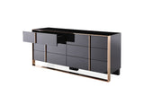 Cartier Modern Black & Rose Gold Bedroom Set – VIG Furniture - Home Elegance USA