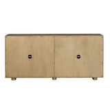 Stevenson Wood 4 Door Cabinet Natural - Light Brown by Uttermost - View 5