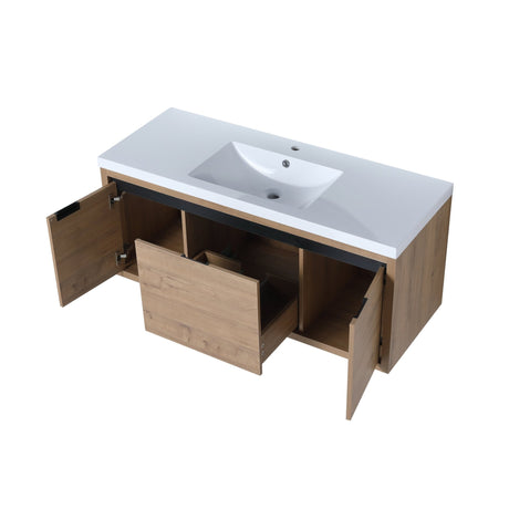 48 Inch Bathroom Cabinet With Sink,Soft Close Doors and Drawer,Float Mounting Design,48x18 - BVC00948IMO(KD - Packing) - W99984814 - image - 15