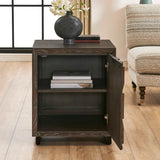 Barrett Oak Cabinet Dark Charcoal - Black by Uttermost - View 5