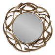 Cutting Edge Bronze Round Mirror by Uttermost - View 1