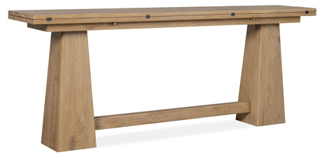 Driftwood Flip-Top Console Table Buckboard - Light Brown by Hooker Furniture - View 1