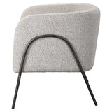 Jacobsen Accent Chair - Light Gray / Black by Uttermost - View 6