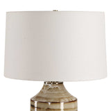 Schneider Glazed Table Lamp - Dark Brown / Beige by Uttermost - View 5