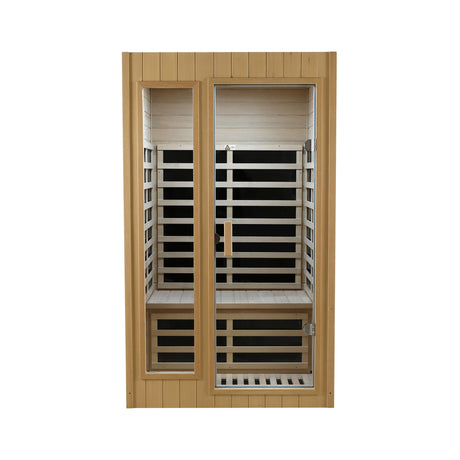 Hemlock Two-person far infrared roof embedded indoor sauna room - sold by Home Elegance USA