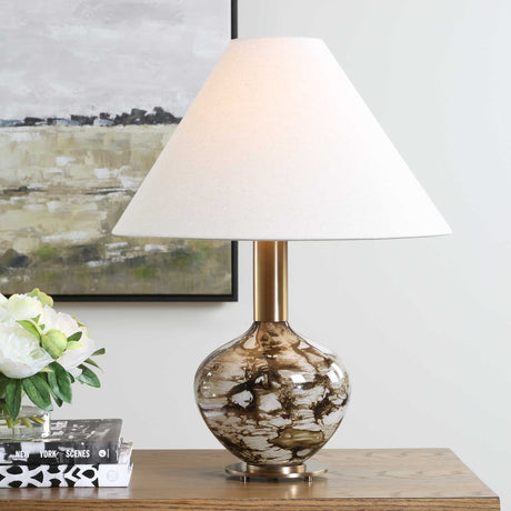 Montagu Table Lamp - Dark Brown by Uttermost - View 2